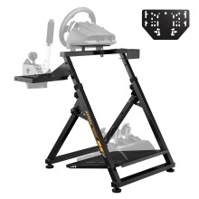 Steering Wheel Stand Fits Handbrake, High Compatible Racing Wheel Stand Compatible with Logitech G920 G29 G25 G23, Foldable Sim Steering Racing Stand