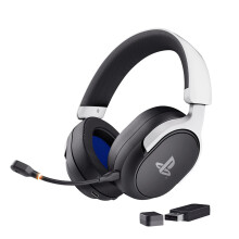 GXTrust 499BW Forta Wireless Gaming Headset [Officially Licensed for PlayStation 5], Ultra-low Latency, 2.4G USB Receiver, 50mm Drivers, 55h Playtime