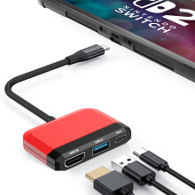 Switch Dock for Nintendo Switch 2/Switch/OLED, 3-in-1 Portable TV Dock with 4K@60Hz HDMI USB 3.0 Port USB C PD 100W Charging,Mini Travel Dock Replace
