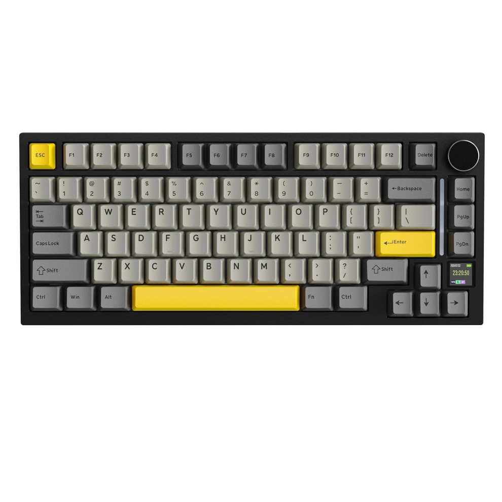 Attack Shark X820 Ultra Wireless Mechanical Keyboard With Tft Smart Display & Knob, 75% Hot Swappable Gaming Keyboard, Bt/2.4G/Wired, Rgb South Facin 5006006127081