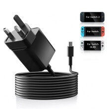 Mcbazel 60W Charger for Switch 2, AC Adapter with 5FT USB-C Cable (20V/3A Fast Charging) for Nintendo Switch/OLED/Lite, Steam Deck & Dock - Support T