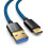 Compatible with PS5 controller, C charging cable, cable, 3m compatible with Sony Playstation 5, Microsoft Xbox Wireless Controller blue-black 1