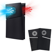 Mcbazel PS5 Slim Faceplate Replacement Hard Side Panel Plate,Protective Replacement Cover with Cooling Vent Accessories for Playstation 5 Slim Digita