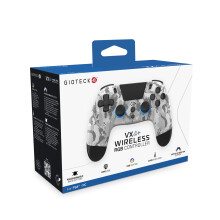 Gioteck VX4+ Wireless Controller for PlayStation 4 (PS4) - Light Camo - Customisable RGB Lighting and Programmable Back Buttons - Bluetooth Compatibl