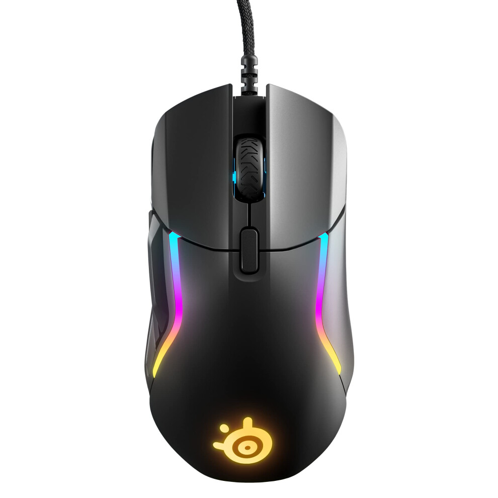 Steelseries Rival 5 - Gaming Mouse – Fps, Moba, Mmo, Battle Royale – 18,000 Cpi Truemove Air Optical Sensor – 9 Programmable Buttons – 85 G Co