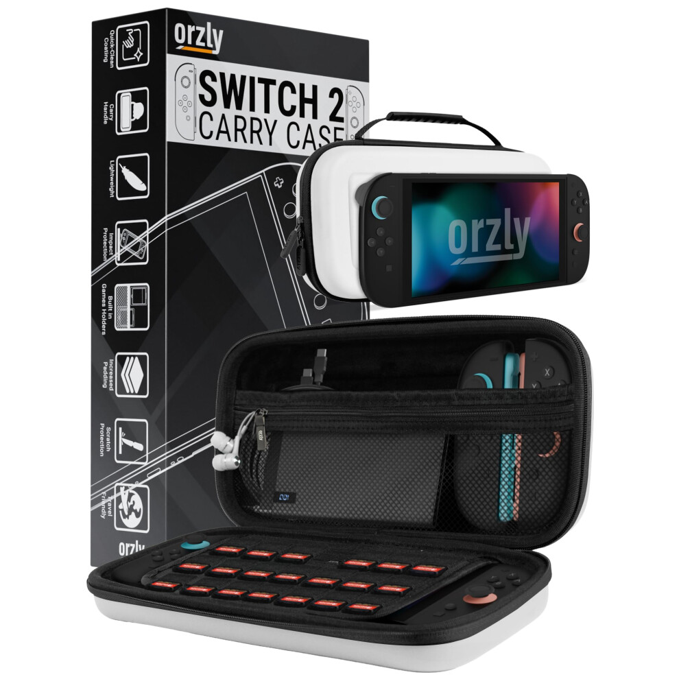 Photos - Console Accessory Orzly Carry Case for Switch 2  Console, 7.9 inch Screen Protection, Hard Case with Smart Storage for Accessories and Gam 2025