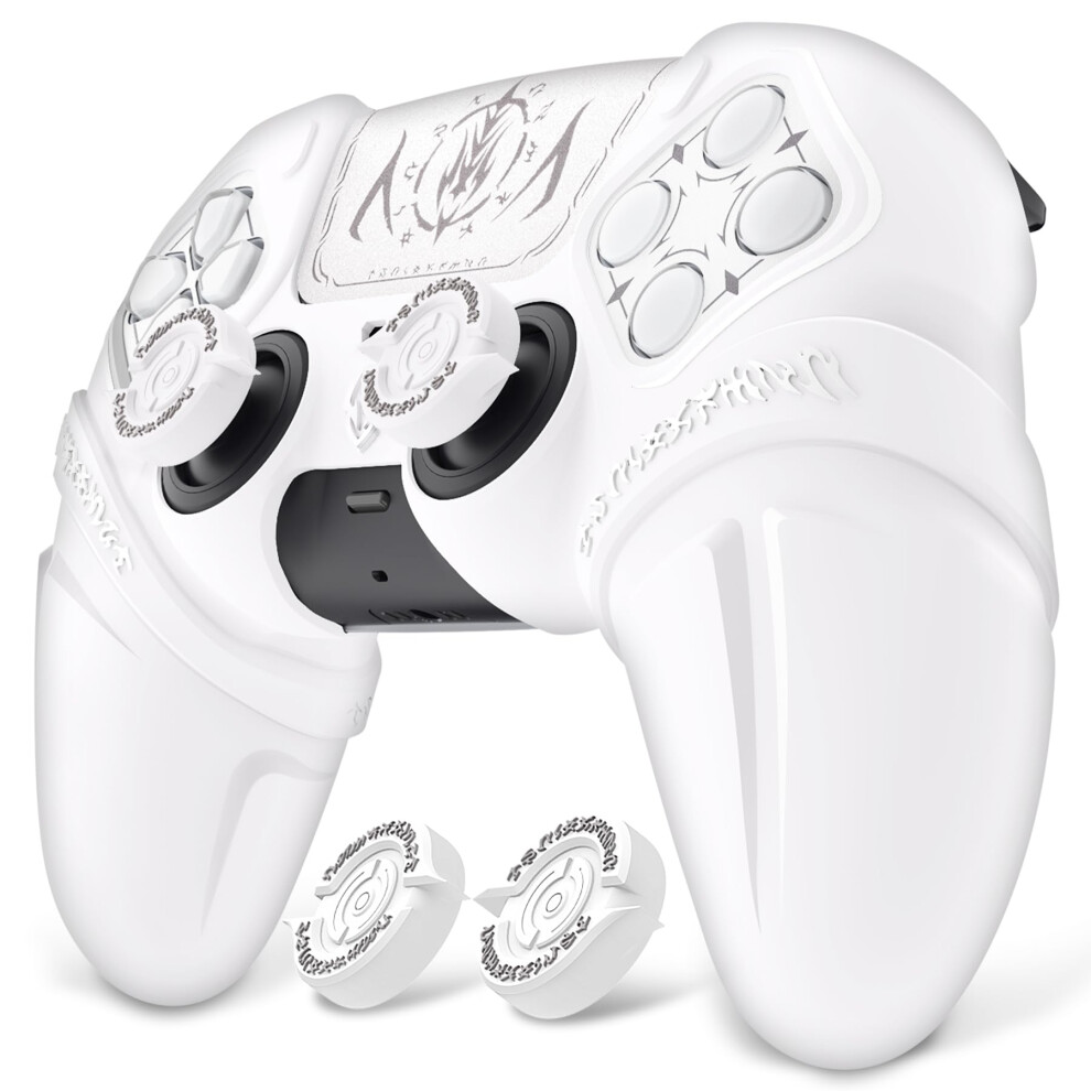 Playvital Runes Edition Silicone Cover Skin For Ps5 Controller With Thumb Grips & Touchpad Skin & D-Pad Area Sticker, Anti-Slip Controller Grip Cover 5008076775698