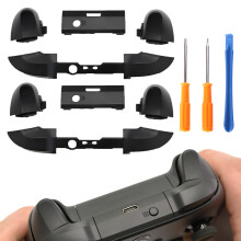 For Xbox Controller Repair Kit,2 Pcs for Xbox Series X/S Repair Parts Kit with T8 T6 Screwdriver,Replacement Lb Rb Lt Rt Bumpers Buttons Set Compatib