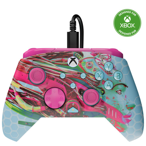 Turtle Beach Turtle Beach Rematch Advanced Android Dreams Wired Gaming Controller for Xbox and PC – Glow, Officially Licensed by Xbox, Remappable Buttons, Hall-E