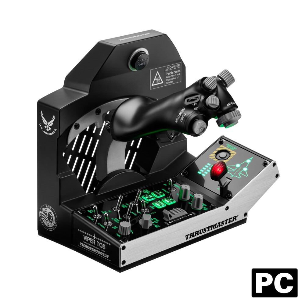 Thrustmaster Viper Tqs Mission Pack For Pc, Metal Throttle Quadrant System, Throttle And Control Panel Included, Hall Effect Precision, 64 Action But