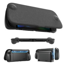 JSAUX Split Every Day Case for Switch 2, Slim Magnetic Detachable Front Cover, Dockable Design, Ergonomic Non Slip Grip, Travel Ready with Adjustable