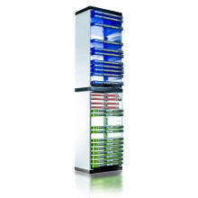 ADZ Game Storage Tower – Stores 36 Games or Blu-Ray Disks – Game Holder Rack for PS4, PS5, Xbox One, Xbox Series X/S Games and Blu-Ray Discs (Whit