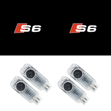 4er-Set kompatible Türprojektionsleuchten für Audi S6 A4L A5 A6L A7 A8L Q3 Q5 Q7, Begrüßungs- und Ambientebeleuchtung