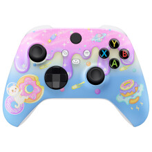 eXtremeRate Replacement Shell for Xbox Series X|S Controller - Unleash Your Style - Donut Odyssey Custom Acessories Skin Front Housing Cover for Xbox