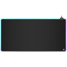 Corsair MM700 RGB Extended 3XL Cloth Gaming Mouse Pad - 1,220mm x 610mm (48” x 24”) - 360 RGB Lighting - Two USB Port Hub - Thick Rubber - Black