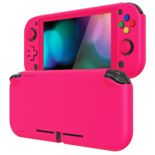 eXtremeRate PlayVital Protective Grip Case for Nintendo Switch Lite, Hard Cover for Nintendo Switch Lite - Screen Protector & Thumb Grips & Buttons C