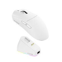 AJAZZ AJ139P V3 Mc Wireless Gaming Mouse, PAW3311 Sensor, 24K DPI, 2.4G/USB-C/BT, 800mAh Battery, Ultra-Light 69g, RGB Magnetic Charging Base, 80 Mil