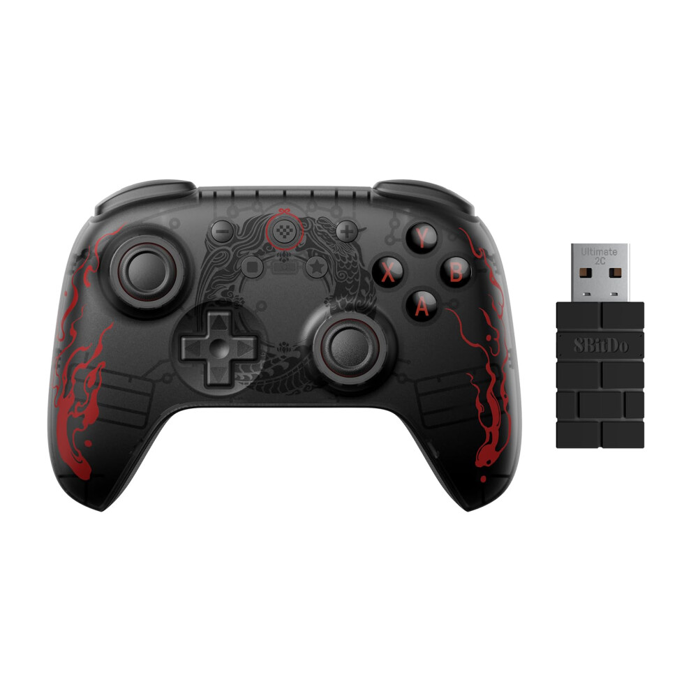 8Bitdo Ultimate 2C Wireless Controller For Windows Pc And Android, With Hall Effect Joysticks And Hall Triggers, 1000Hz Polling Rate, And Remappable 5004061059606