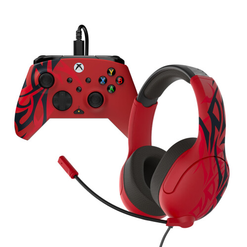 Turtle Beach Turtle Beach Rematch Wired Controller & Airlite Wired Headset Bundle (Spirit Red) /Xbox X