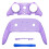 eXtremeRate Top Bottom Decorative Trim Shell Compatible with ps5 Edge Controller DIY Replacement Front Back Clip Shell, Custom Clear Atomic Purple Pl 1