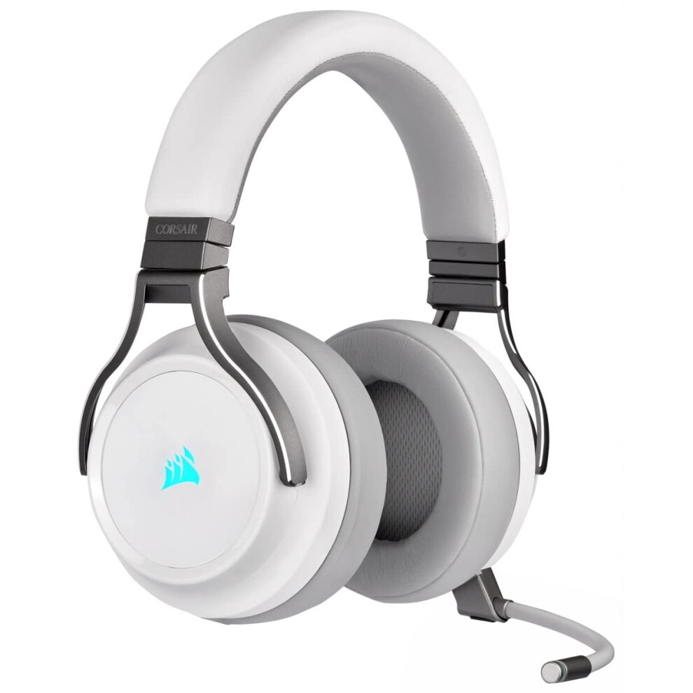 Corsair Virtuoso Rgb Wireless High–Fidelity Gaming Headset – 7.1 Surround Sound – Detchable Omni-Directional Microphone – Icue Compatible –