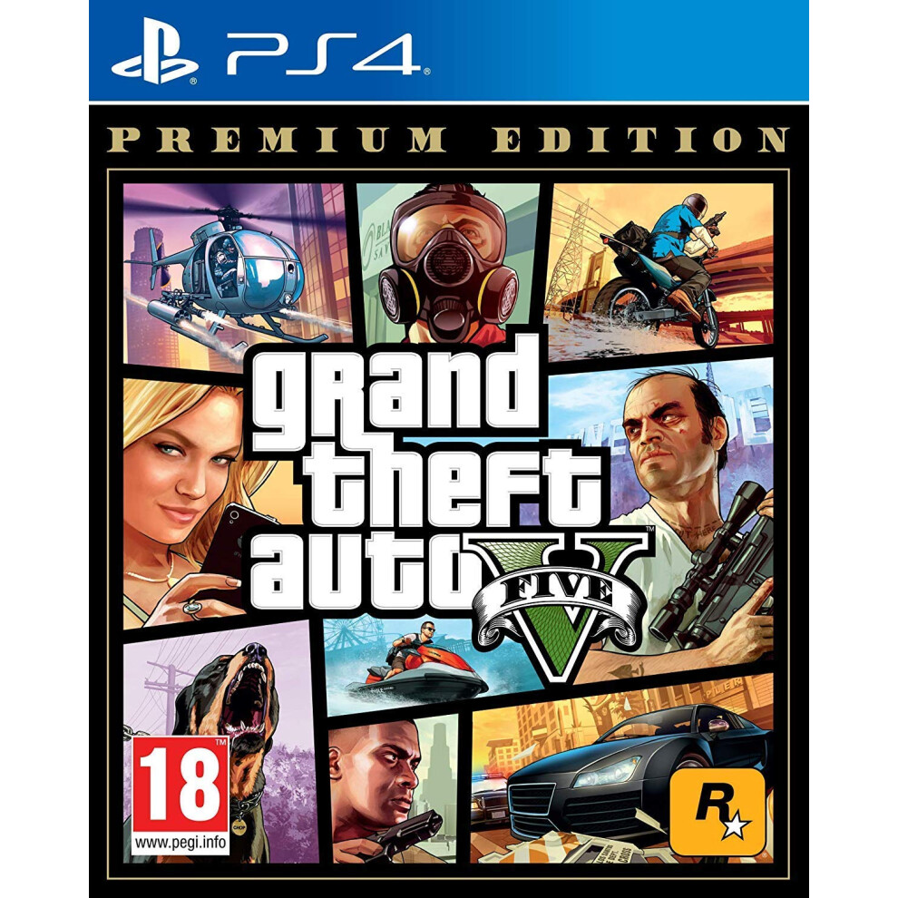 Photos - Laptop Bag Rockstar North Grand Theft Auto V - Premium Edition  (PS4)