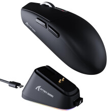 ATTACK SHARK G3PRO Wireless Gaming Mouse with Magnetic Charging Dock, PixArt PAW3311 Sensor, Up to 25000 DPI, BT/2.4Ghz/Wired, 100M Clicks, 500mAh, 5