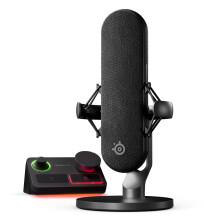 SteelSeries Alias Pro Kit — XLR Mic + Stream Mixer — 3x Bigger Capsule for Gaming, Streaming and Podcasting — USB/XLR Interface — Sonar Audio