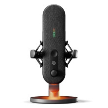 SteelSeries Alias USB Mic for PC — 3x Bigger Capsule for Gaming, Streaming and Podcasting — Sonar for Streamers Audio Software — AI Noise Cancel