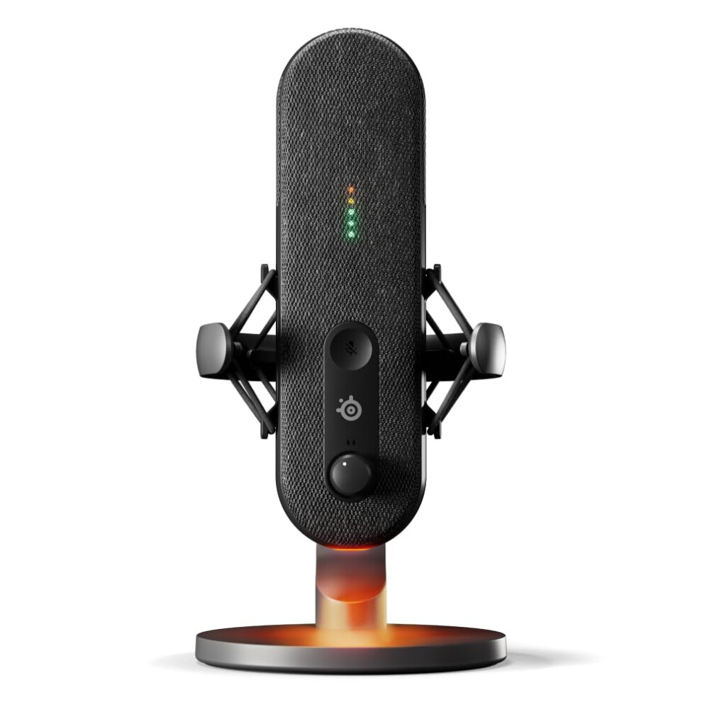 Steelseries Alias Usb Mic For Pc — 3X Bigger Capsule For Gaming, Streaming And Podcasting — Sonar For Streamers Audio Software — Ai Noise Cancel