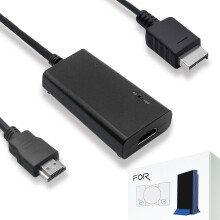 LevelHike HDMI Cable for Playstation 2 & Playstation 1 Console (PS2 & PS1), PS1/PS2 to HDMI Adapter with True RGB Signal Output (100% Improved Video