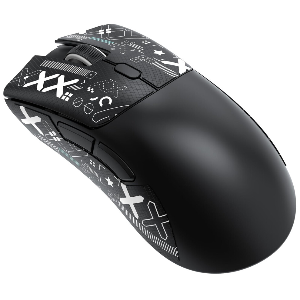 Attack Shark R1 Superlight Mouse With Tape, Pixart Paw3311 Gaming Sensor, Bt/2.4G Wireless/Wired Gaming Mouse, 6 Adjustable Dpi Up To 18000, 65 Hrs B 5002108292542