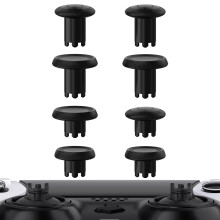 eXtremeRate ThumbsGear Interchangeable Thumbsticks Joysticks for PS5 Edge Controller, Analog Thumb Sticks Caps for PS5 Edge stick module - Black, 4 H