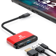 RREAKA Switch Dock for Nintendo Switch OLED, 3 in 1 Switch TV Adapter with 4K HDMI, USB 3.0 Port, Type C 100W Charging, Portable Switch Docking Stati