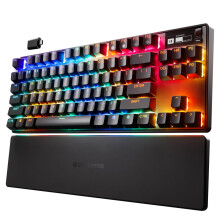 SteelSeries Apex Pro TKL HyperMagnetic Gaming Keyboard - World's Fastest Keyboard - Adjustable Actuation - Esports Tenkeyless - OLED Screen - PBT Key