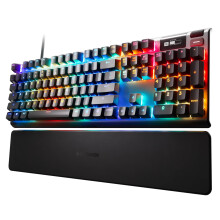 SteelSeries Apex Pro HyperMagnetic Gaming Keyboard — World's Fastest Keyboard — Adjustable Actuation — OLED Screen — RGB – USB Passthrough
