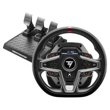 Thrustmaster T248 Force Feedback Racing Wheel with Interactive Dashboard – T3PM Magnetic 3-Pedal Set – Hybrid Drive – Official Xbox Licensed for