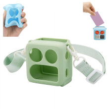 Silicone Protective Case for Yoto Mini, Anti-slip Full Protection Soft Silicone Protective Cover With Adjustable & Detachable Shoulder Strap, Shockpr