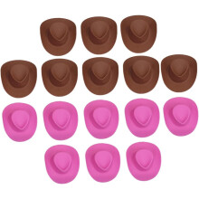 60 kpl Mini Cowboy Hattu Hattu Nukkekoti Asusteet Koristeet Nukkekotitarvikkeet Muovi