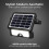 Luceco Luceco Solar Powered LED Outdoor Floodlight with PIR Motion Sensor, Security Light, Exterior Lighting, Angular Design, Adjustable, Guardian, Black, I 2