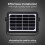 Luceco Luceco Solar Powered LED Outdoor Floodlight with PIR Motion Sensor, Security Light, Exterior Lighting, Angular Design, Adjustable, Guardian, Black, I 4