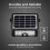 Luceco Luceco Solar Powered LED Outdoor Floodlight with PIR Motion Sensor, Security Light, Exterior Lighting, Angular Design, Adjustable, Guardian, Black, I 3