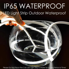 STHomedeco LED Strip Light - Flexible COB Neon Light Strip, Cut to 10cm, IP65 Waterproof 220V Neon Rope Strip for Indoor Outdoor Decor with UK Plug P