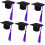 Unique Mini Doctoral Shape Wine Bottle Cover Set Tassels for Party Decor 1