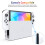 daydayup [4 Pack Tempered Glass Screen Protector Compatible with Nintendo Switch OLED Model 2021 - with [Alignment Frame] Transparent HD Clear Screen 5