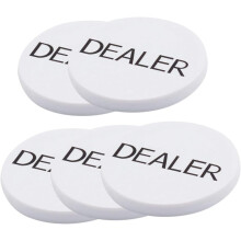 5Pcs Poker Dealer Button Chip Poker Dealer Marker Bingo Game Accessory
