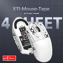 ATTACK SHARK X11 Mouse Anti-Slip Grip Tape, Professional Mice Upgrade Kit, Sweat Resistant, Cut to Fit, Easy to Use, Only Mouse Grip Tape, Mouse NOT