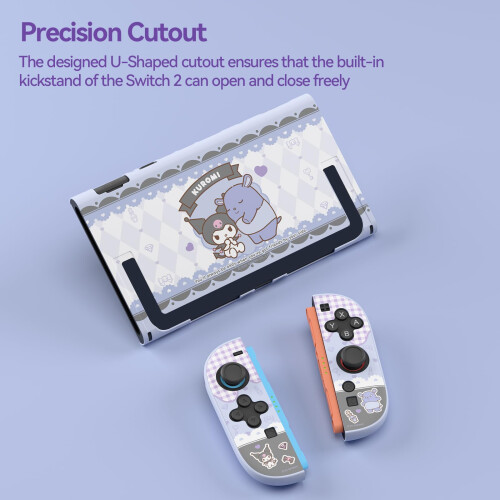 Kuitmor Dockable PC Protective Case Compatible with Switch 2 Model 2025, All-Round Protection Hard Protective Shell for Switch 2 2025 Accessories - K 2