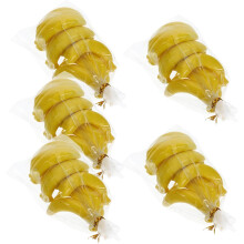 5 pakkaus minikeinotekoisia banaanihartsia Miniatyyri hedelmäpositiivisia banaaneja nukkekodin miniatyyriliikkeen sisustukseen