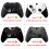 eXtremeRate Full Set Shell Buttons for Xbox One Elite Series 2 Controller, Clear Replacement Faceplate Back Plate Bottom Shell Case with Buttons for 2